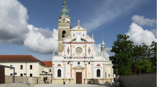 The Basilica of Mary Help of Christians in Brezje
