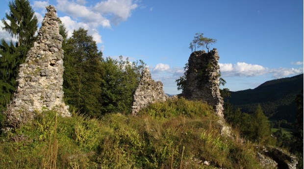 The ruins of Lipnica Castle