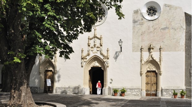 The entrance to St. Peter's Church
