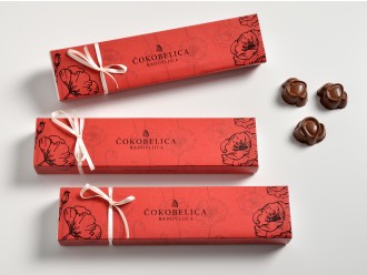 Čokobelica Radovljica, pralini z okusom makove potice