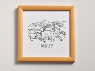 Radovljica, slika v okvirju