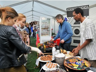 Chocolate products in the park