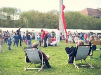 Relaxing in the park