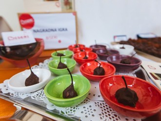 Chocolate treats in bowls