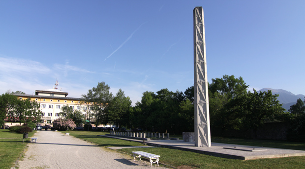 Grabstatte von Stane Gregorčič in Radovljica