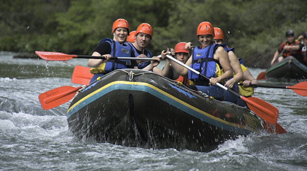 Rafting on the Sava river