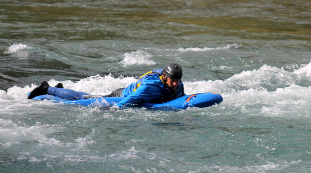 Bellyak on the Sava river 