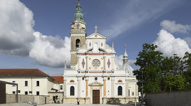 The Basilica of Mary Help of Christians in Brezje