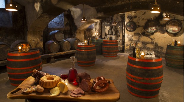 The wine cellar