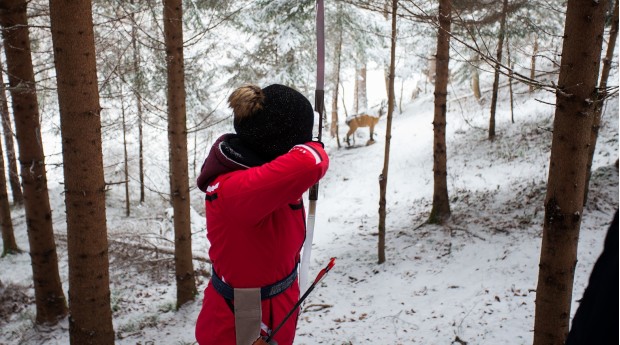 The parkour archery course is open year-round