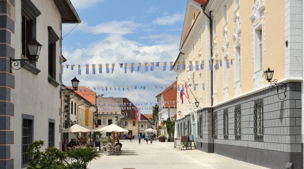 Linhart Square and Radovljica Manor