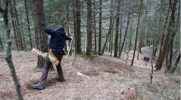 Der Parcours bietet ganzj�hrig Bogenabenteuer