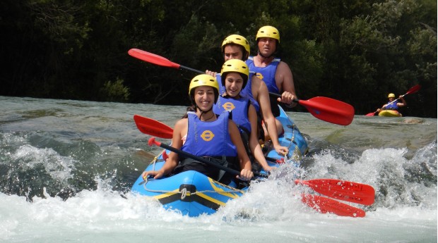 Minirafting auf dem Fluss Sava