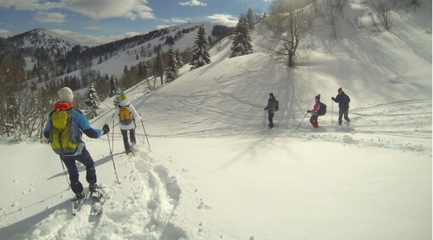 Snowshoeing