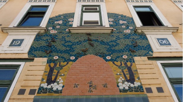 Decor on the Čebelica (Little Bee) building