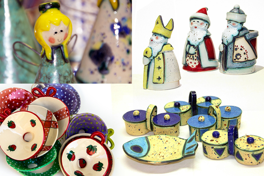 Decorative ceramic products by Vanja Bajt