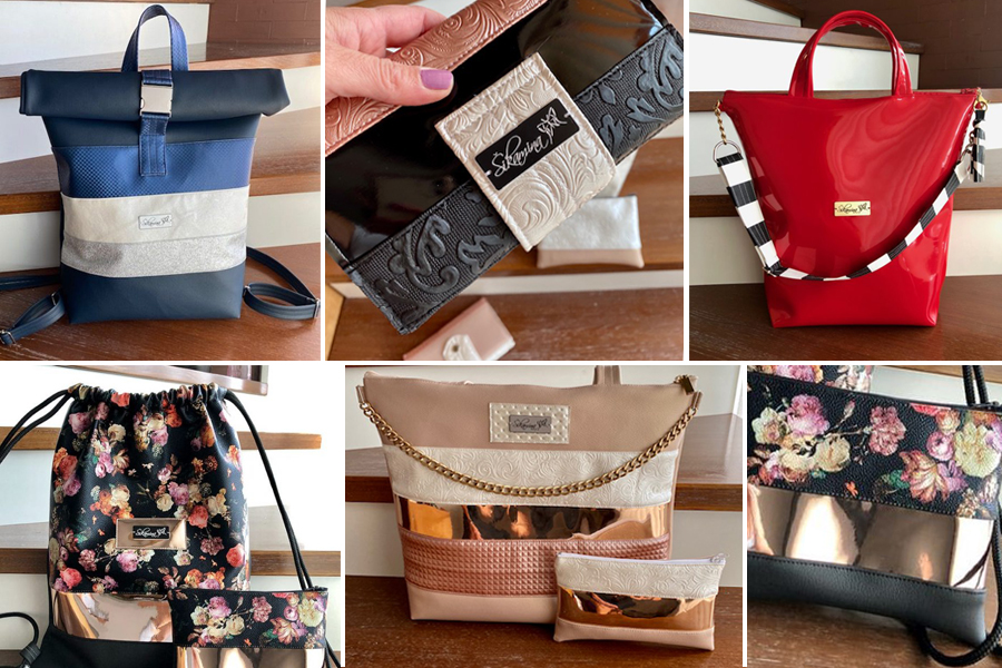 Handbags, rucksacks and purses made by Šikamina, perfect new-year gift for women.